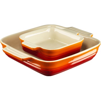 Le Creuset Форми за печене Le Creuset квадратни 14 + 23 см огненооранжеви 2 бр (79035000900006)