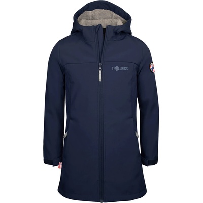 TROLLKIDS Детско софтшел яке Trollkids Girl's Kristiansand Coat Softshell jacket - Navy - размер 122 (EU) (703-3291-0319)