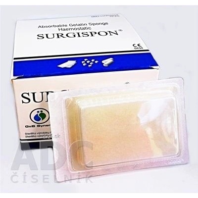 Surgispon standard 80 x 50 x 10 mm 10 ks