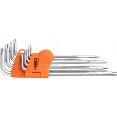NEO tools sada klíčů TORX T10-50 9ks magnet s dírou 09-526