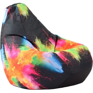 Pufrelax Пуф круша, 220л. , Nirvana Hobbit, Colour Festival, Перящ се калъф, Пълнеж от Полистиролни перли, принт
