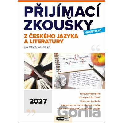 Přijímací zkoušky nanečisto z českého jazyka a literatury 2027