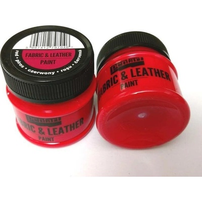 Kůže a textilní barva 50 ml červená
