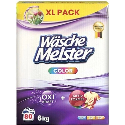 WascheMeister Color Oxi Kraft prášek na barevné prádlo 6 kg 80 PD