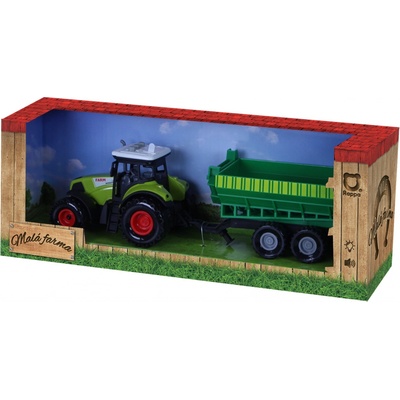 Rappa Traktor plastový se zvukem a světlem s vlečkou
