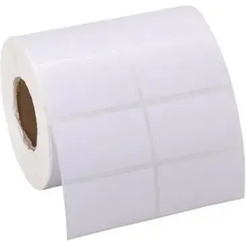 Image 1 of 40х25 мм 2 етикета на ред самозалепващи етикети бели