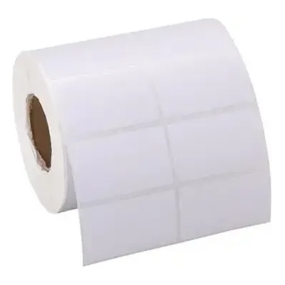 40х25 мм 2 етикета на ред самозалепващи етикети бели