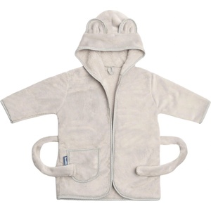 Sensillo Бебешки халат с качулка Sensillo - Teddy Bear, 1-2 г, сив (SILLO-50002) - baby
