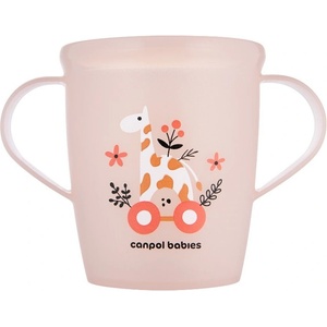 Canpol babies Чаша с дръжки Canpol - Toys, 250 ml, 12 м+, розова (2/101_pin)