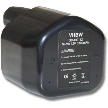 Image 1 of VHBW Батерия за Hitachi EB1224 / EB12B / EB12G, 12 V, 3.3 Ah (800104549)