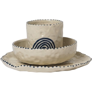 Ferm Living Детски съдове Naive сини 3 части (1104269019)