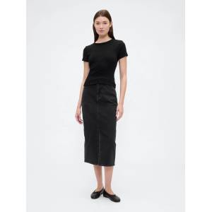 GAP Дънкова призматична миди пола GAP GAP | Cheren | ЖЕНИ | 25