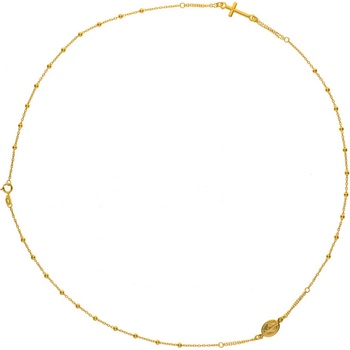 Argento Zlatý náhrdelník ruženec 9A009