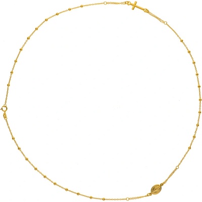 Argento Zlatý náhrdelník ruženec 9A009