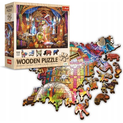 TREFL Wood Craft Origin Kouzelná komnata 1000 dílků