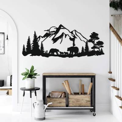 Decono Метална Декорация Bear Family