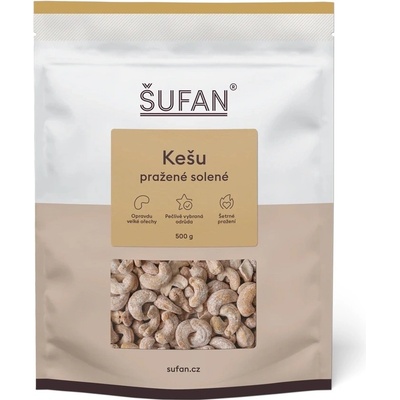 Šufan Orechy kešu pražené solené 500 g