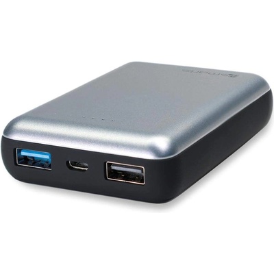 4smarts Power Bank VoltHub Compact Ferrum 10000 mAh - външна батерия с 2 USB изхода (тъмносив)