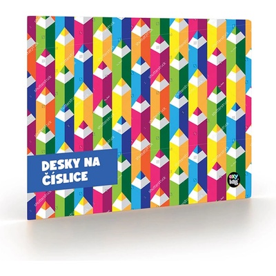 Dosky na číslice Farbičky