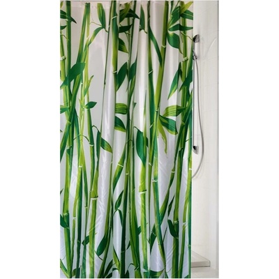 Kúpeľňový záves polyesterový ZP5, rozmer 180x180cm, bambus zelený, IMPOL TRADE