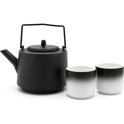 Bredemaijer Group BREDEMEIJER Подаръчен сет чугунен чайник Hubei - 1, 2 л. и 2 бр. порцеланови чаши за чай (BR 153016)