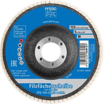 Pferd plstený lamelový kotúč 125 x 22,23 mm 44370125