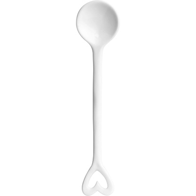 räder Porcelánová lžička Heart, bílá barva, porcelán