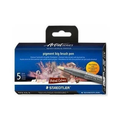 Staedtler Pigment big brush 373 5 portrétních barev 373 C5-2