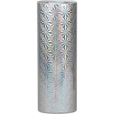Univerzální hologramová samolepící fólie na metry motiv 5 Ganja - šíře 25cm - stříbrná