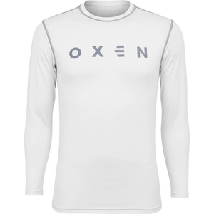 OXEN Фланелка с дълъг ръкав OXEN Men's Long Sleeve Baselayer Top - White