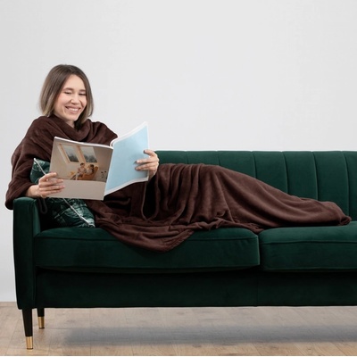 DecoKing Lazy hnědá 150 x 180 cm