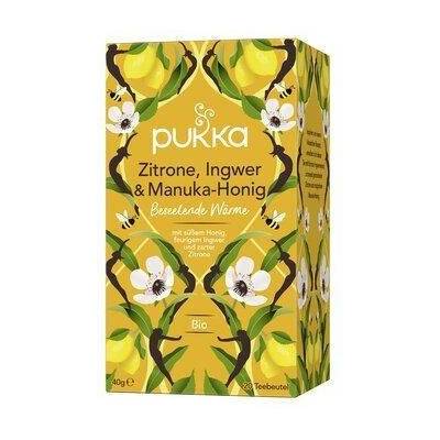Pukka Čaj citron, zázvor a manuka med bio 40 g