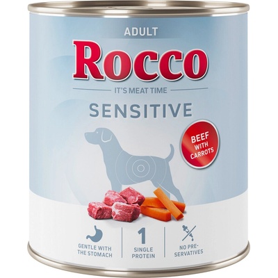 Rocco Sensitive hovädzie s mrkvou 6 x 800 g
