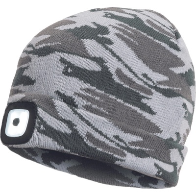 Cerva DEEL LED lampa čepice šedá kamufláž