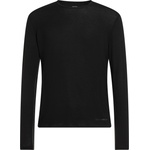 Icebreaker Мъжко мериносово термобельо Icebreaker Anatomica L/S Crewe Merino base layer - Black / Monsoon - размер XL (015-2397-0114)