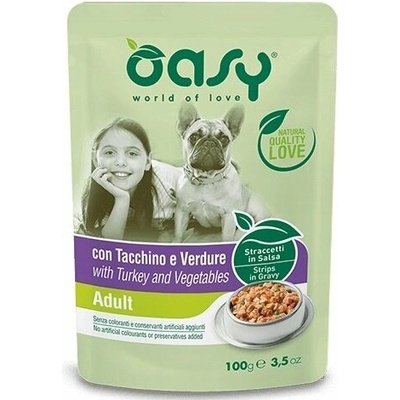 Oasy Strips in Gravy Adult with Turkey and vegetables 100g