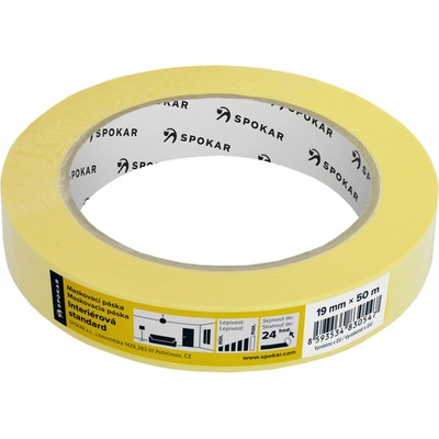 Spokar Papierová zakrývacia páska 1 deň do 60 °C 19 mm × 50 m