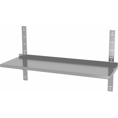 Hendi Nastaviteľná závesná polica, dvojitá, s 2 konzolami – zváraná 300 mm, 1400x300x(H)600mm