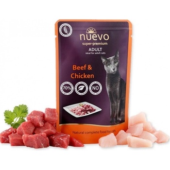 Nuevo Kitten kura a hovädzie 85 g