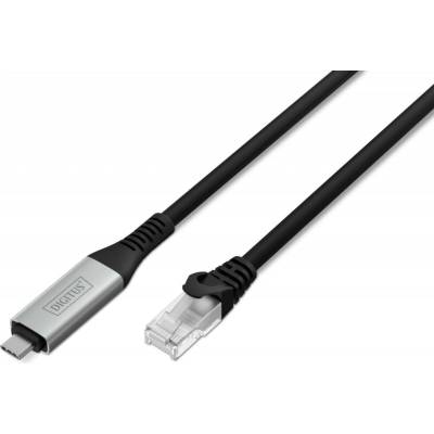 Digitus AK-300601-020-S USB 3.2 Gen 1 RJ45 vidlice USB C vidlice niklovaný 2m