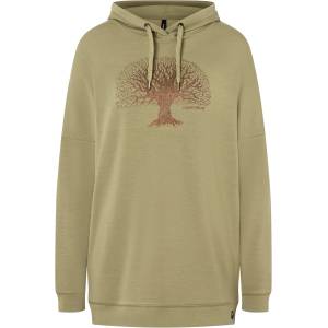 super. natural Дамски вълнен пуловер super. natural Women's Feel Good Tok Hoodie - Aloe / Copper (105-5046-0113)