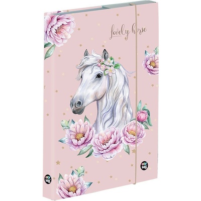 Oxybag desky na školní sešity A5 Jumbo Kůň romantic