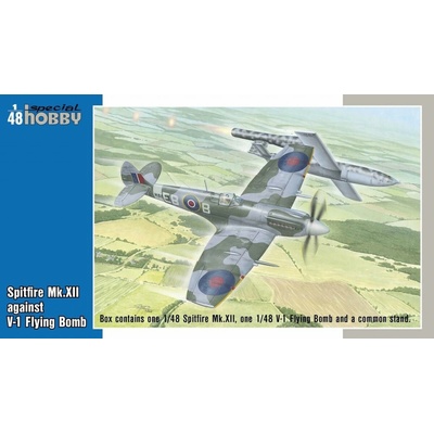 Special Hobby Armour Navy Spitfire Mk.XII against V-1 Flying Bomb 1:48