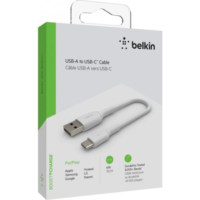 Belkin CAB001bt0MWH USB-C/USB-A, 15cm, bílý