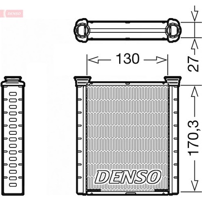 Výměník tepla, vnitřní vytápění DENSO DRR46001