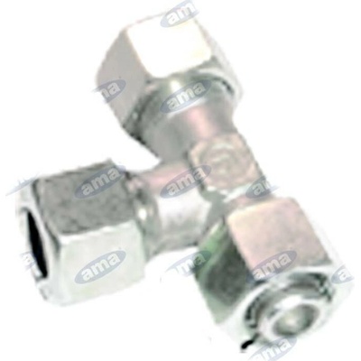 T spojka 1x převlečná matice 22x1,5, 2x matice s prstenem 15 mm