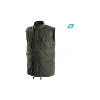 Canis CXS Pánska vesta so 14 vreckami olivová