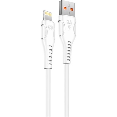 S-Link Кабел S-Link - SL-X242 (3A, 12W, бързо зареждане, Lightning, 100cm кабел за данни+зареждане, бял) 31620 (31620)
