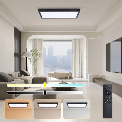 Brilagi - Димируемо LED осветително тяло FRAME SMART LED/30W/230V черно IP44 + дистанционно управление (BG1030)