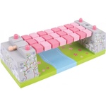 Bigjigs Toys - Дървен въжен мост - Розов (BJT271)